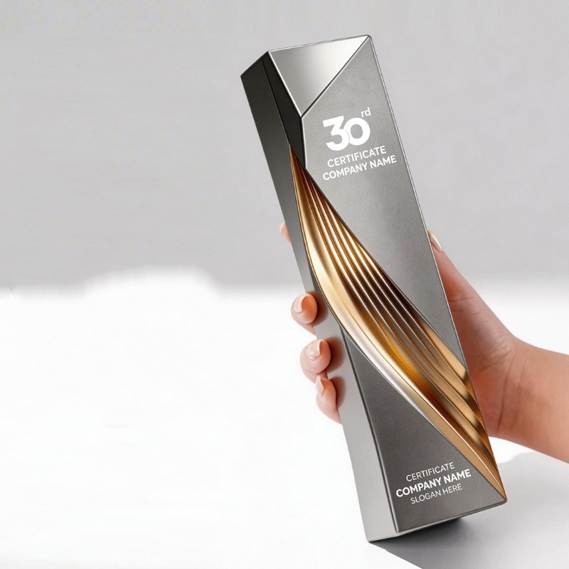 Custom High-Grade Creative Gold-plated Resin Trophy Enterprise IP Image Award Gift Premium Medals & Plaques