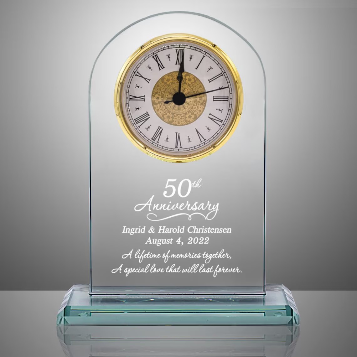 2026 Class Souvenir Table Glass Clock Awards Plaque Gifts
