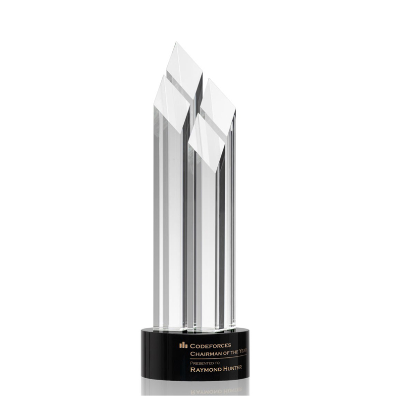 Hot Sell Crystal Golf Trophy Design K9 Golf Souvenir Suppliers Trophy Dance Awards Factory Wholesale Crystal Glass Trophy