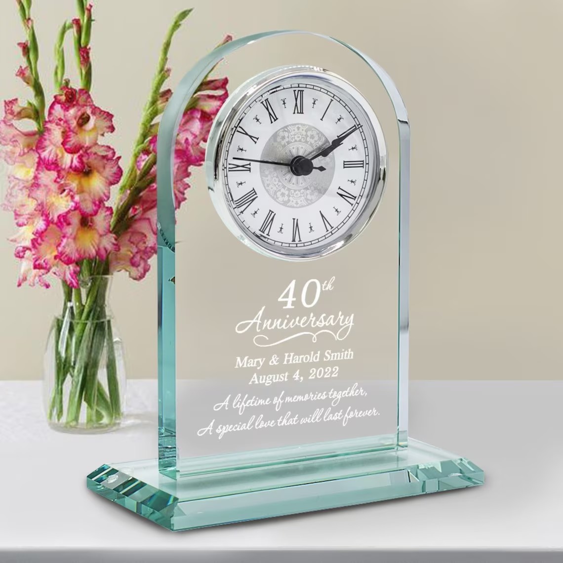 2026 Class Souvenir Table Glass Clock Awards Plaque Gifts