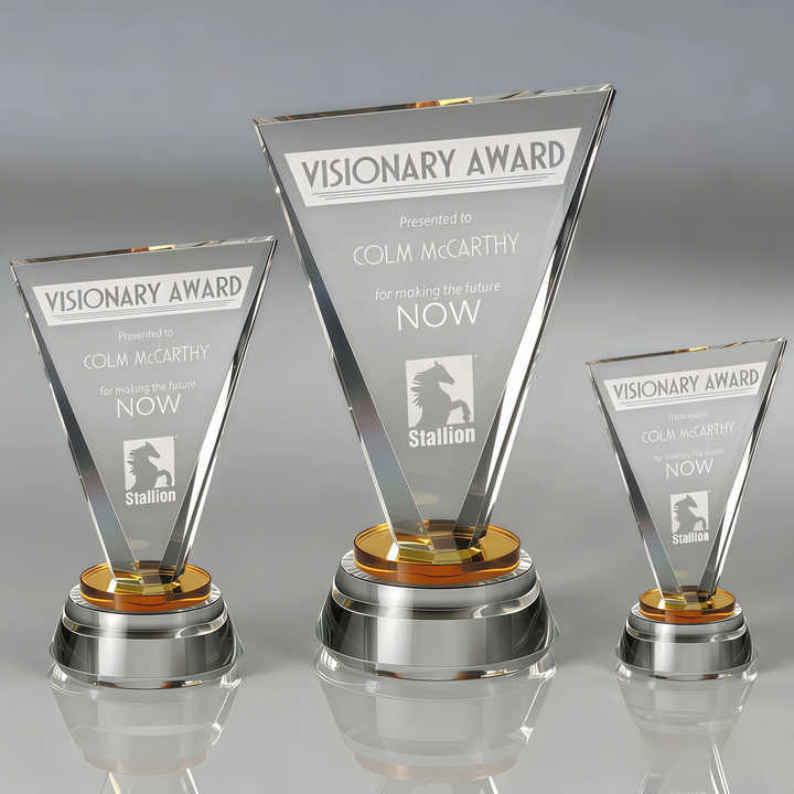 Top Ranking Custom Design Crystal Plaque Trophy for Business Gift Durable Promotion Award for Excellence