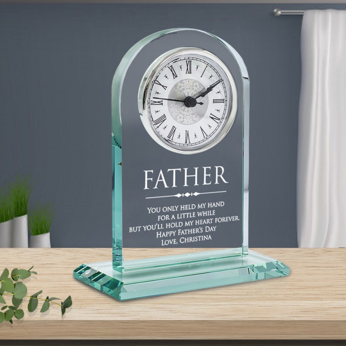 2026 Class Souvenir Table Glass Clock Awards Plaque Gifts