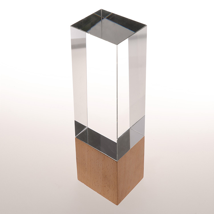 Custom Engraving Crystal Cube Paperweight Glass Trophy Glass Cube Award Plaques Trophy MH-NJ00594