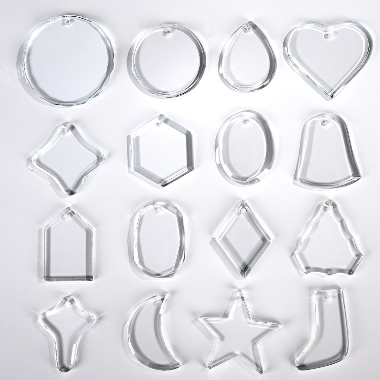 Honor of Crystal Crystal Christmas Tree Hanging Ornaments Glass Pendants Sublimation Blank Crystal Glass Christmas Ornaments