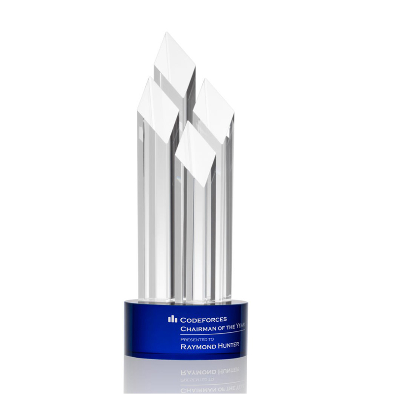 Hot Sell Crystal Golf Trophy Design K9 Golf Souvenir Suppliers Trophy Dance Awards Factory Wholesale Crystal Glass Trophy