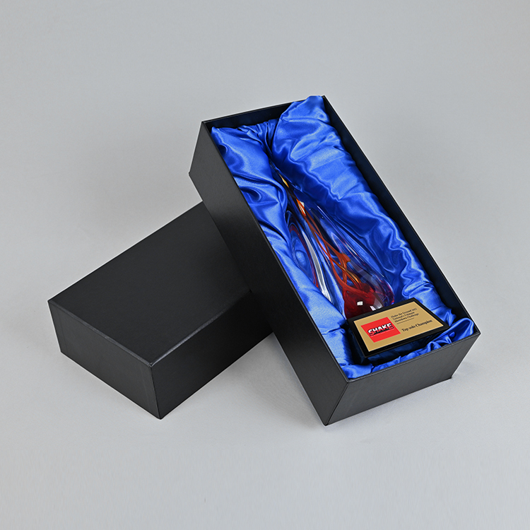 Luxury Transparent Acrylic Plaque Trophy with Engraved Logo for Championship Awards or Business Events