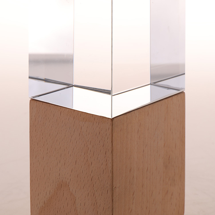 Custom Engraving Crystal Cube Paperweight Glass Trophy Glass Cube Award Plaques Trophy MH-NJ00594