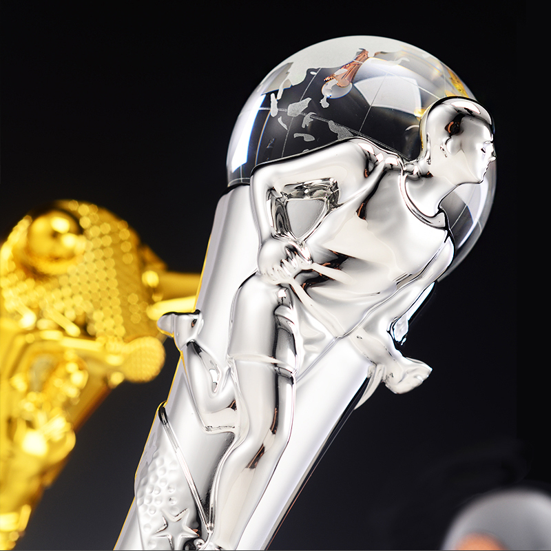Wholesale Resin Soccer Trophy Crystal Award Custom Sport Basketball Golf Football Trophy Badminton Volleyball Trophy
