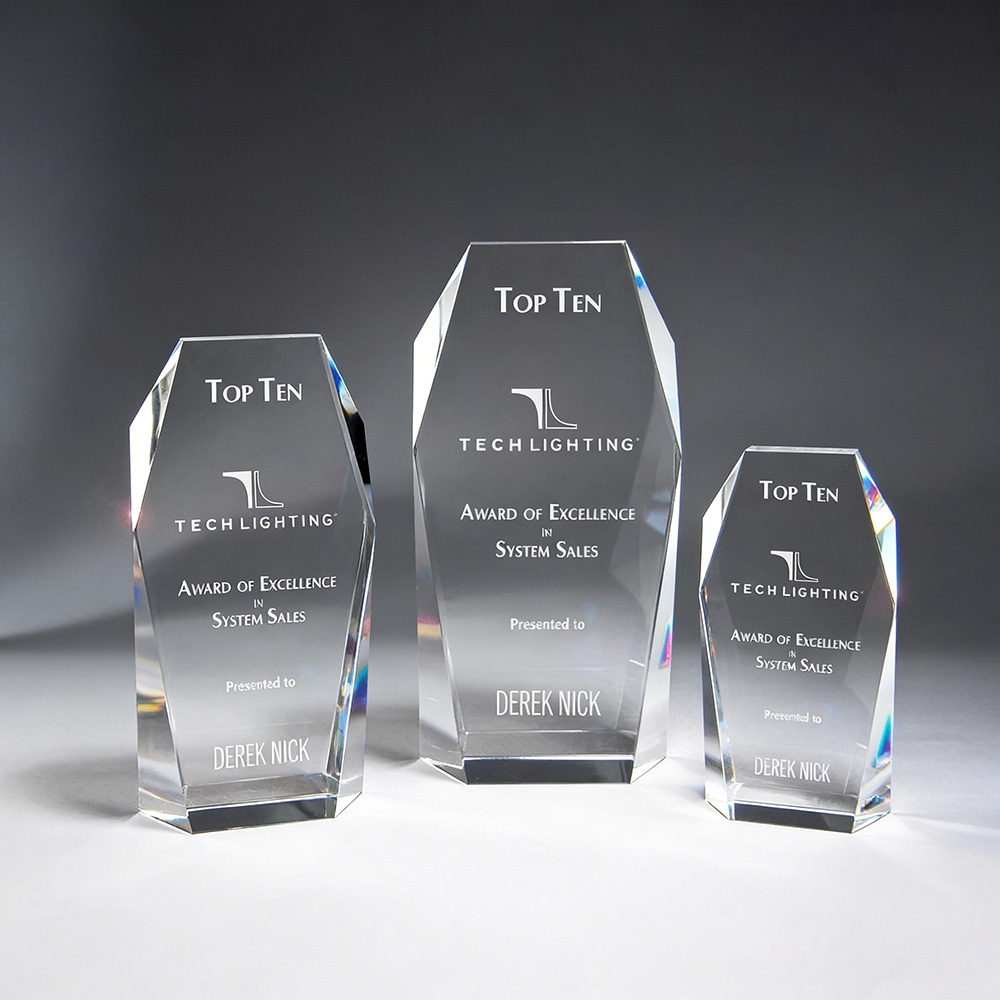 Wholesale High Quality K9 Crystal Achievement Award Crystal for Engraving for Trophy Award Souvenirs