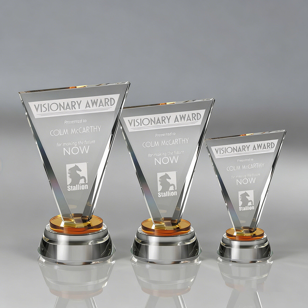 Top Ranking Custom Design Crystal Plaque Trophy for Business Gift Durable Promotion Award for Excellence