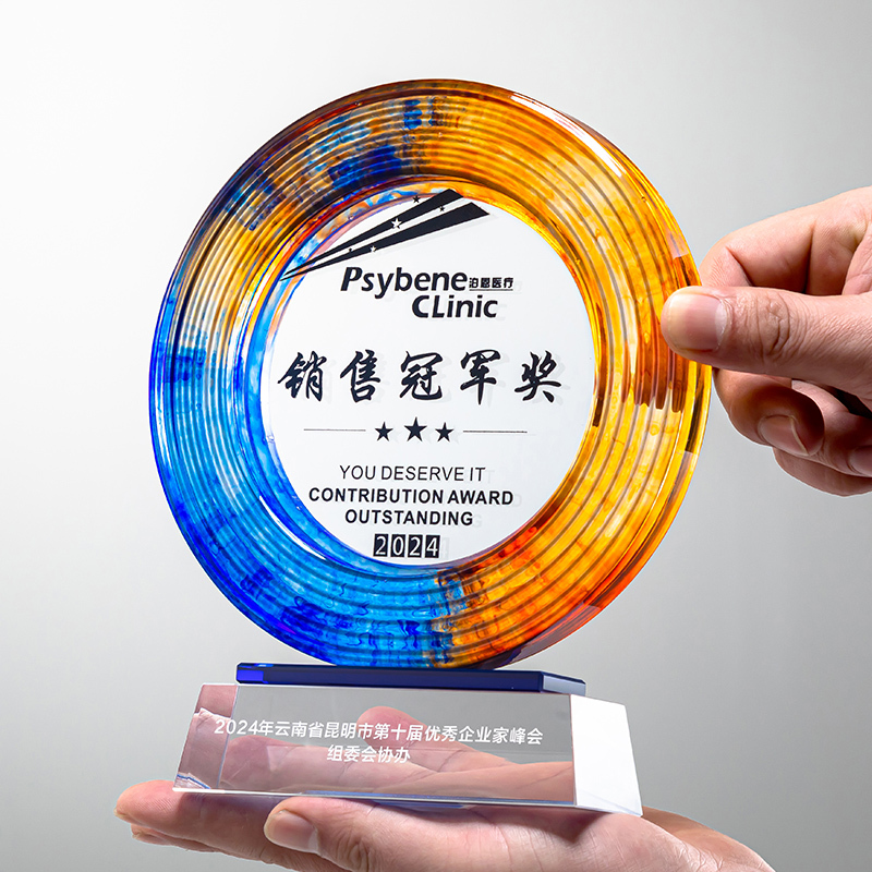 OEM ODM Wholesale Souvenir Custom Design Laser Engraving Crystal Trophy Award Various Shapes Crystal Trophy