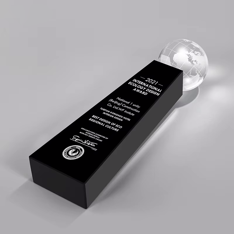 Custom Creative Black Crystal Globe Trophy Sports Meet Champion Medal for Basketball Action Made for Competitions