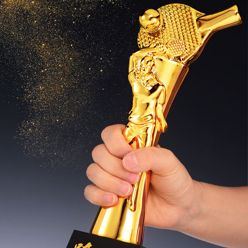 Wholesale Resin Soccer Trophy Crystal Award Custom Sport Basketball Golf Football Trophy Badminton Volleyball Trophy