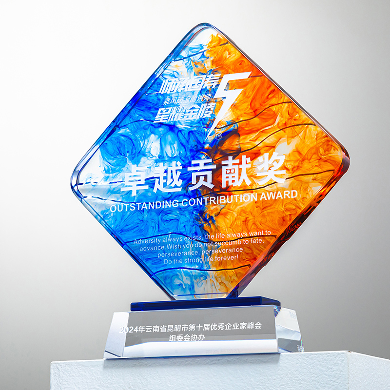 OEM ODM Wholesale Souvenir Custom Design Laser Engraving Crystal Trophy Award Various Shapes Crystal Trophy