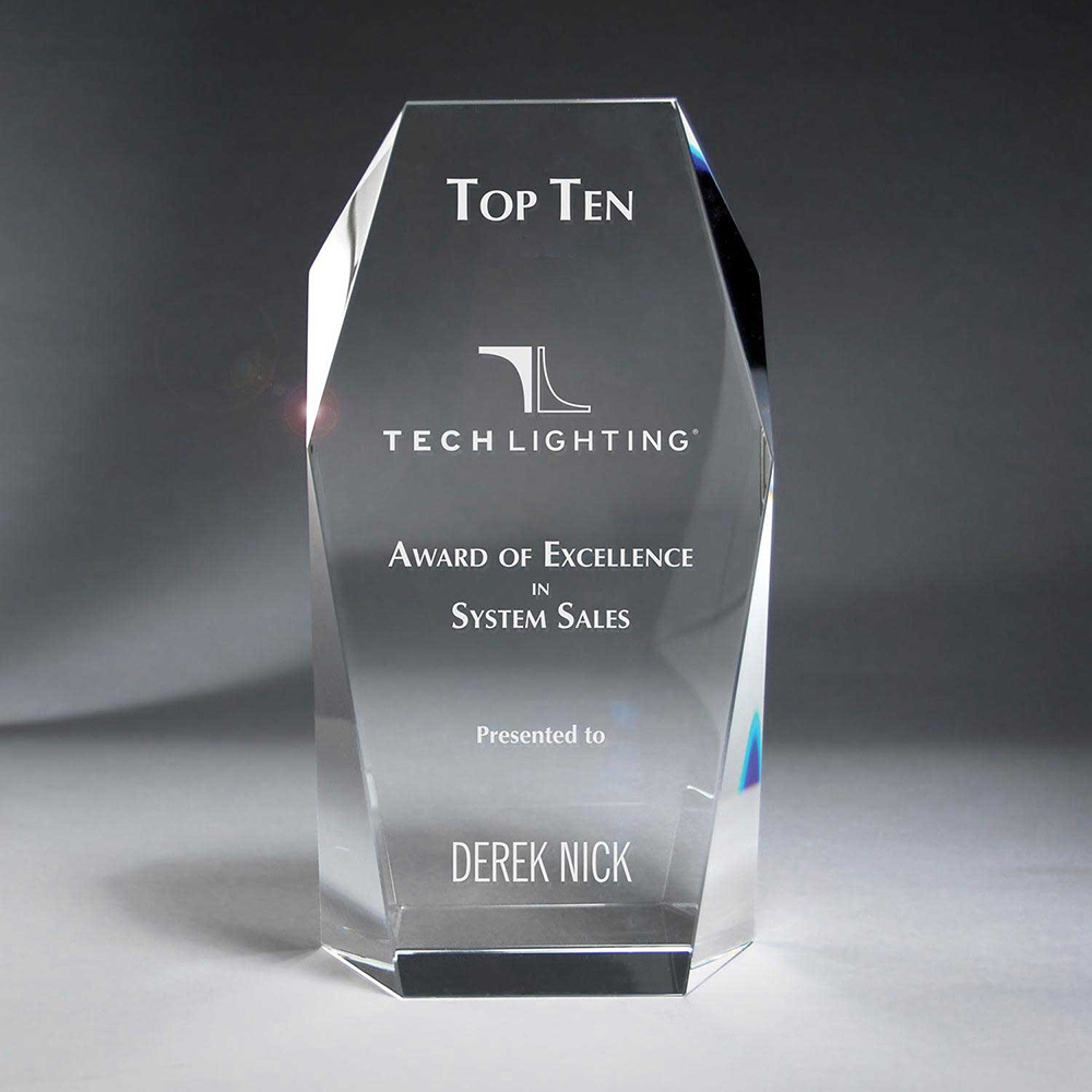Wholesale High Quality K9 Crystal Achievement Award Crystal for Engraving for Trophy Award Souvenirs