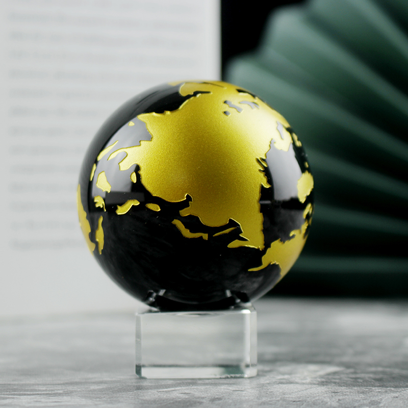Custom Personalized K9 Optical Crystal Ball Earth Globe for Christmas Decoration