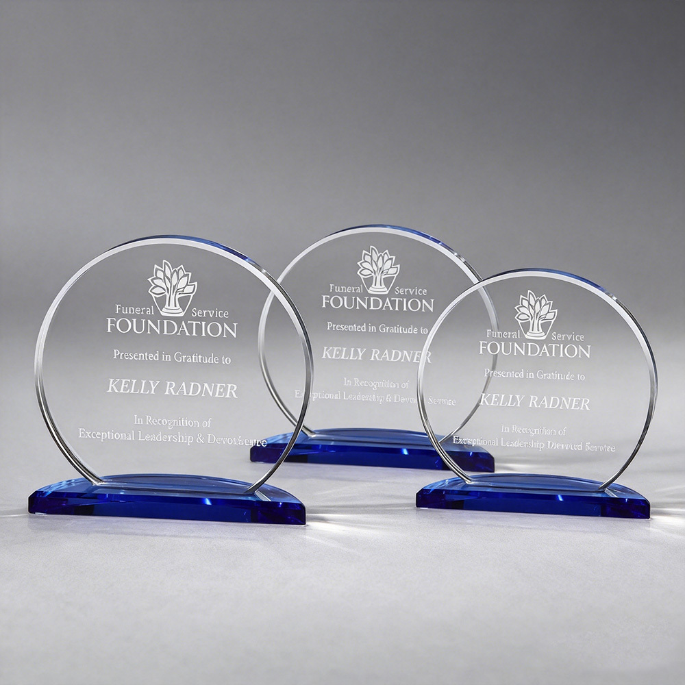 Wholesale Creative K9 Material Transparent Crystal Achievement Trophy for Business Gift