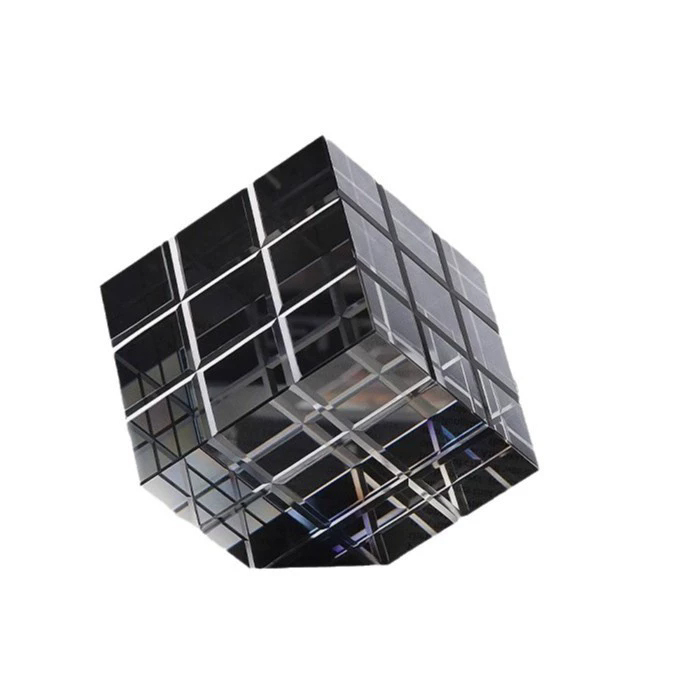 Fashion Creative Gift Crystal Cube Business Souvenir Home Table Decoration Crystal Cube With Gift Box Packing