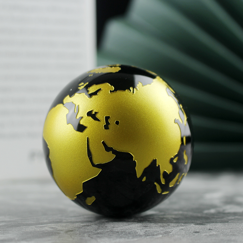 Custom Personalized K9 Optical Crystal Ball Earth Globe for Christmas Decoration
