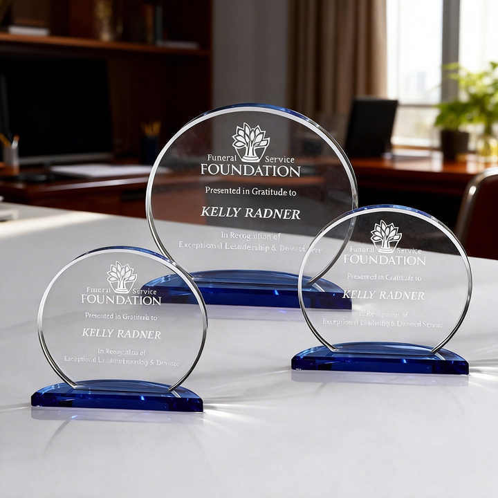 Wholesale Creative K9 Material Transparent Crystal Achievement Trophy for Business Gift