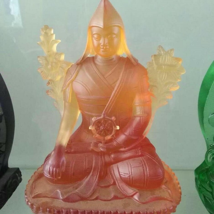 New Arrival Crystal Liuli Buddha Statue for Lucky Birthday Gift