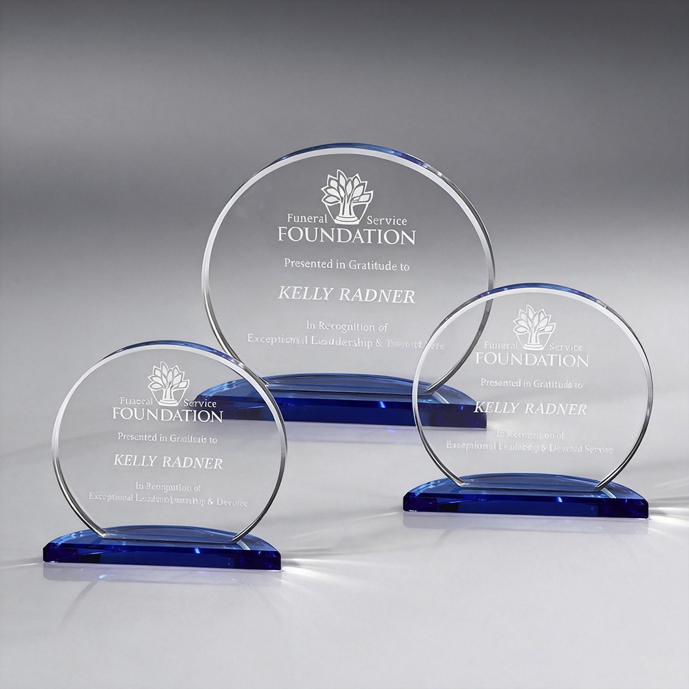 Wholesale Creative K9 Material Transparent Crystal Achievement Trophy for Business Gift