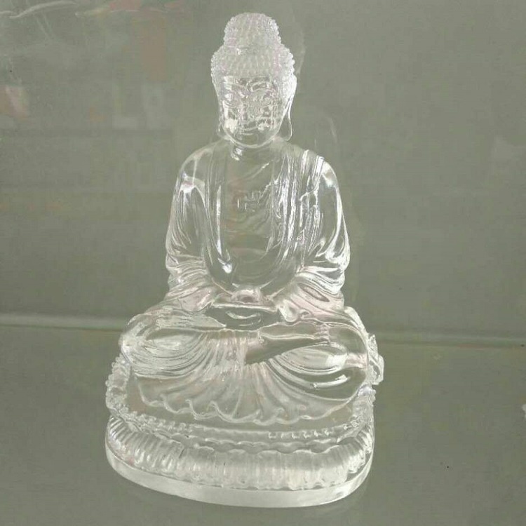 New Arrival Crystal Liuli Buddha Statue for Lucky Birthday Gift