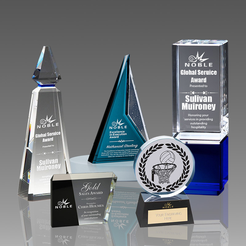 Customised Production Personalized Crystal Trophies Transparent Crystal Trophies Crystal Rune Award