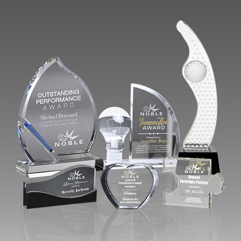 Customised Production Personalized Crystal Trophies Transparent Crystal Trophies Crystal Rune Award