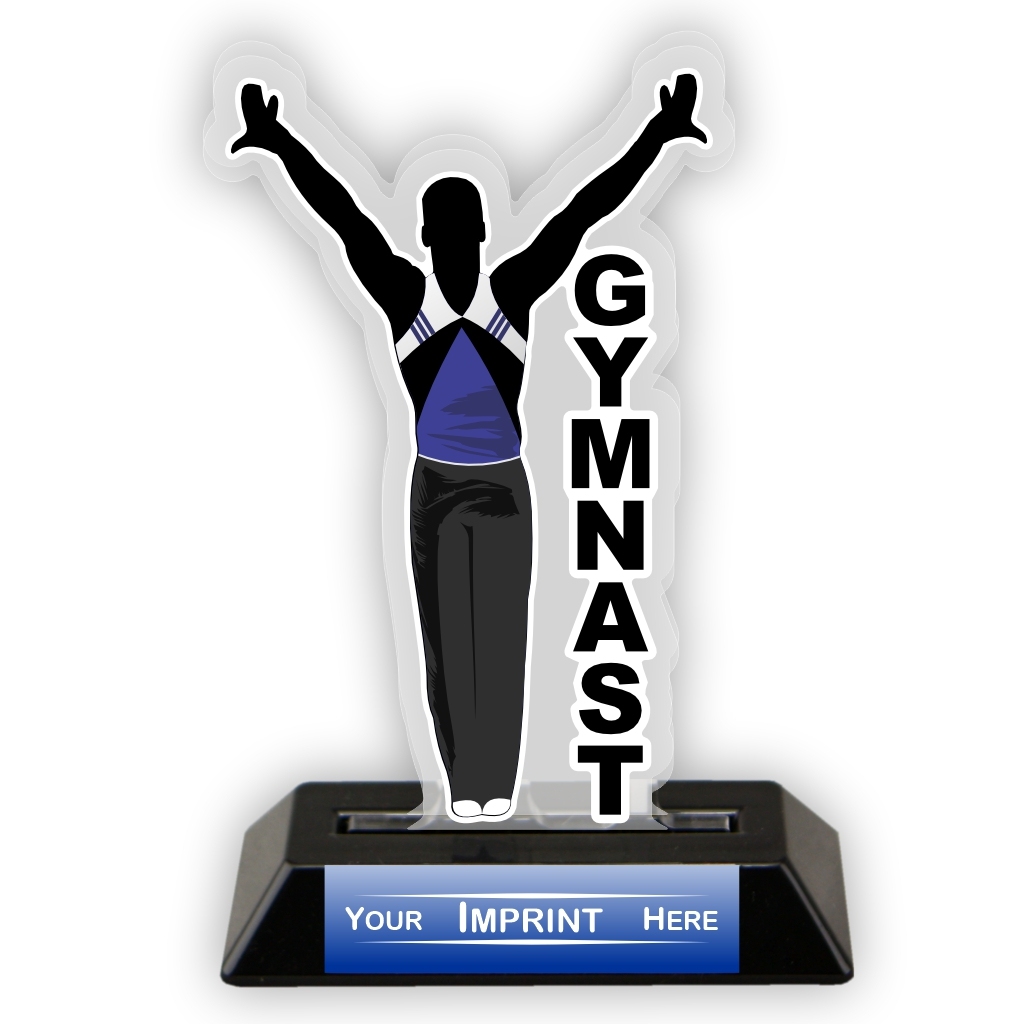 Noble Custom Acrylic Sports Awards Gymnast Victory Series Acrylic Gymnast Trophy