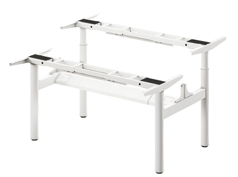 GS2075 Four-Motor 2-Stage Round Tube Dual Station Desk Frame,Royal Source,GS2075 Four-Motor 2-Stage Round Tube Dual Station Desk Frame