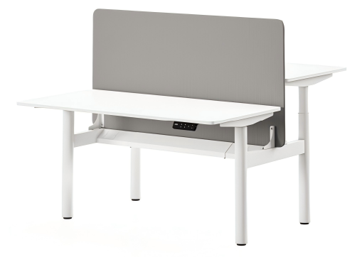 GS2075 Four-Motor 2-Stage Round Tube Dual Station Desk Frame,Royal Source,GS2075 Four-Motor 2-Stage Round Tube Dual Station Desk Frame