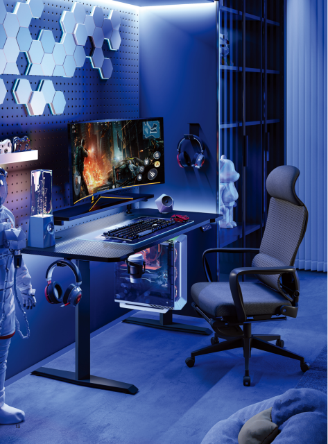 S2061 Dual Motor 2-Stage Rhombic Tube Desk Frame,Royal Source,S2061 Dual Motor 2-Stage Rhombic Tube Desk Frame