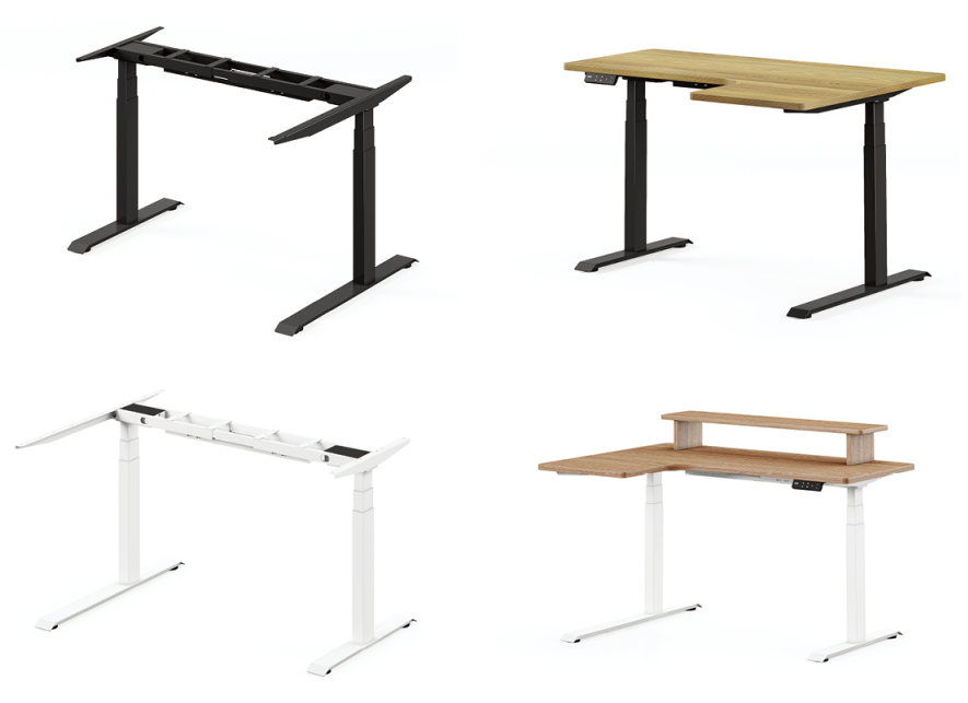 S3060L Dual Motor 3-Stage Extended Rectangular Tube Desk Frame,Royal Source,S3060L Dual Motor 3-Stage Extended Rectangular Tube Desk Frame
