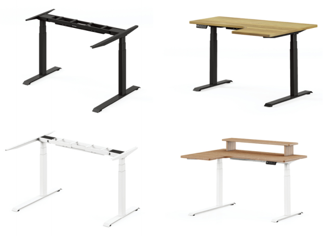 S3060L Dual Motor 3-Stage Extended Rectangular Tube Desk Frame,Royal Source,S3060L Dual Motor 3-Stage Extended Rectangular Tube Desk Frame