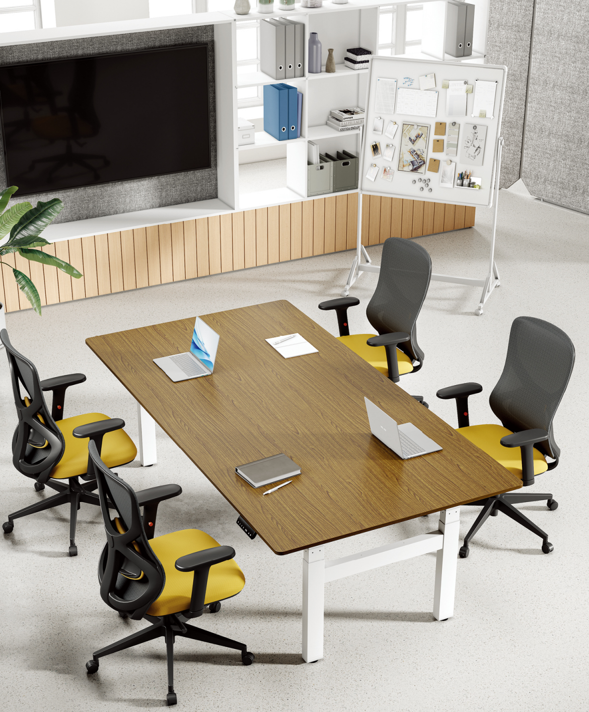 S3066 Four-Motor 3-Stage Rectangular Tube Desk Frame,Royal Source,S3066 Four-Motor 3-Stage Rectangular Tube Desk Frame