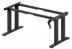 Y2068 Manual Crank 2-Stage Rectangular Tube Desk Frame,Royal Source,Y2068 Manual Crank 2-Stage Rectangular Tube Desk Frame