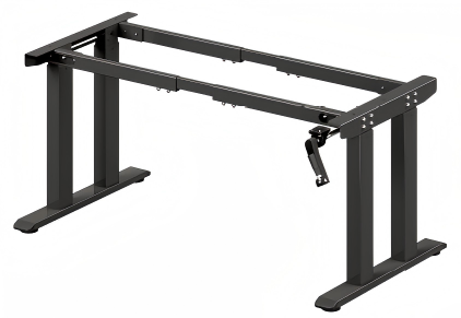 Y2068 Manual Crank 2-Stage Rectangular Tube Desk Frame,Royal Source,Y2068 Manual Crank 2-Stage Rectangular Tube Desk Frame