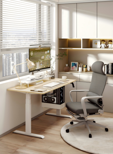 Y3027 Manual Crank 3-Stage Rectangular Tube Desk Frame,Royal Source,Y3027 Manual Crank 3-Stage Rectangular Tube Desk Frame