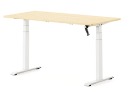 Y3027 Manual Crank 3-Stage Rectangular Tube Desk Frame,Royal Source,Y3027 Manual Crank 3-Stage Rectangular Tube Desk Frame