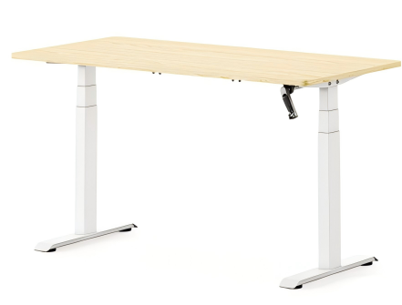 Y3027 Manual Crank 3-Stage Rectangular Tube Desk Frame,Royal Source,Y3027 Manual Crank 3-Stage Rectangular Tube Desk Frame