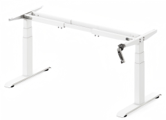 Y3028 Manual Crank 3-Stage Rectangular Tube Desk Frame,Royal Source,Y3028 Manual Crank 3-Stage Rectangular Tube Desk Frame