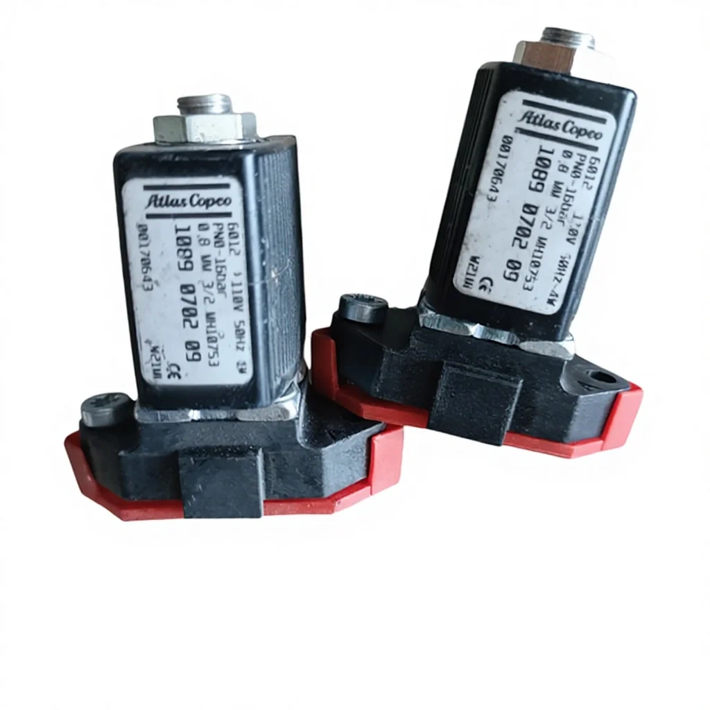 Atlas Original 1089070209 Solenoid Valve Metal Air Compressor Spare Parts 1 Year Warranty Made in Jiangsu China,Xi'an Oukesi Machinery Equipment Co.,Ltd,Atlas Original 1089070209 Solenoid Valve Metal Air Compressor Spare Parts 1 Year Warranty Made in Jiangsu China-Xi'an Oukesi Machinery Equipment Co.,Ltd