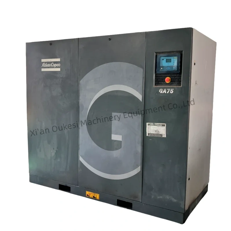 Used Atlas GA7 VSD+FF TM Lubrication-Free Screw Air Compressor Portable Engine Motor Models GA11 GA15 GA22 GA30 GA37 GA45 GA55,Xi'an Oukesi Machinery Equipment Co.,Ltd,Used Atlas GA7 VSD+FF TM Lubrication-Free Screw Air Compressor Portable Engine Motor Models GA11 GA15 GA22 GA30 GA37 GA45 GA55-Xi'an Oukesi Machinery Equipment Co.,Ltd