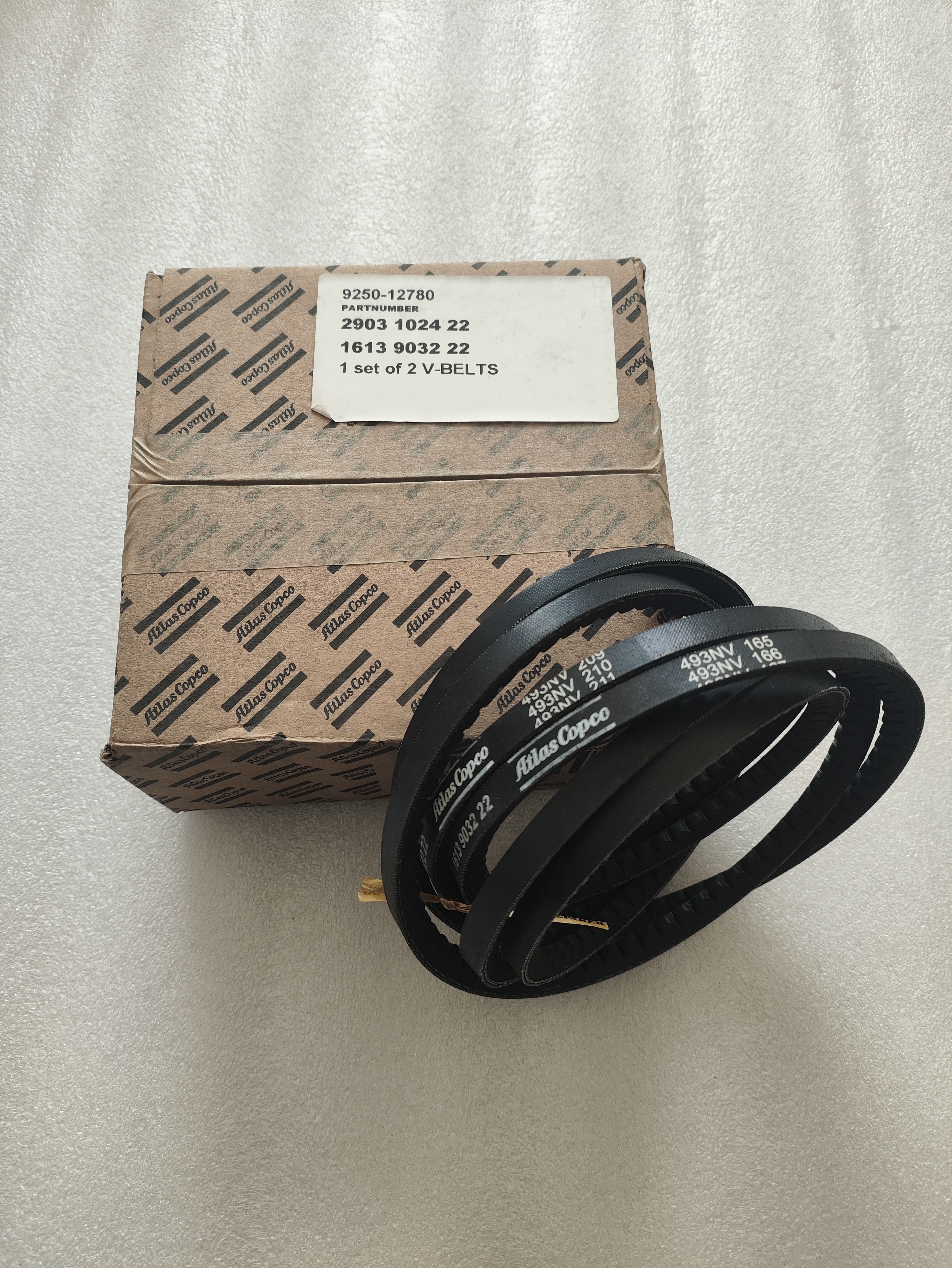 ATLAS COPCO 2204155657 ORIGINAL V-BELT SET (2X) MB XPZ L=1180,Xi'an Oukesi Machinery Equipment Co.,Ltd,ATLAS COPCO 2204155657 ORIGINAL V-BELT SET (2X) MB XPZ L=1180