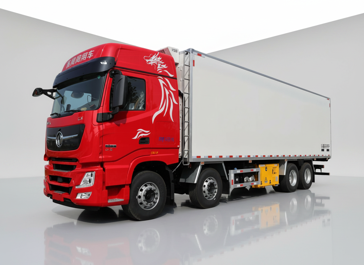 Dongfeng Tianlong 8x4 55m³ Refrigerated Truck,MY SHOP,Dongfeng Tianlong 8x4 55m³ Refrigerated Truck
