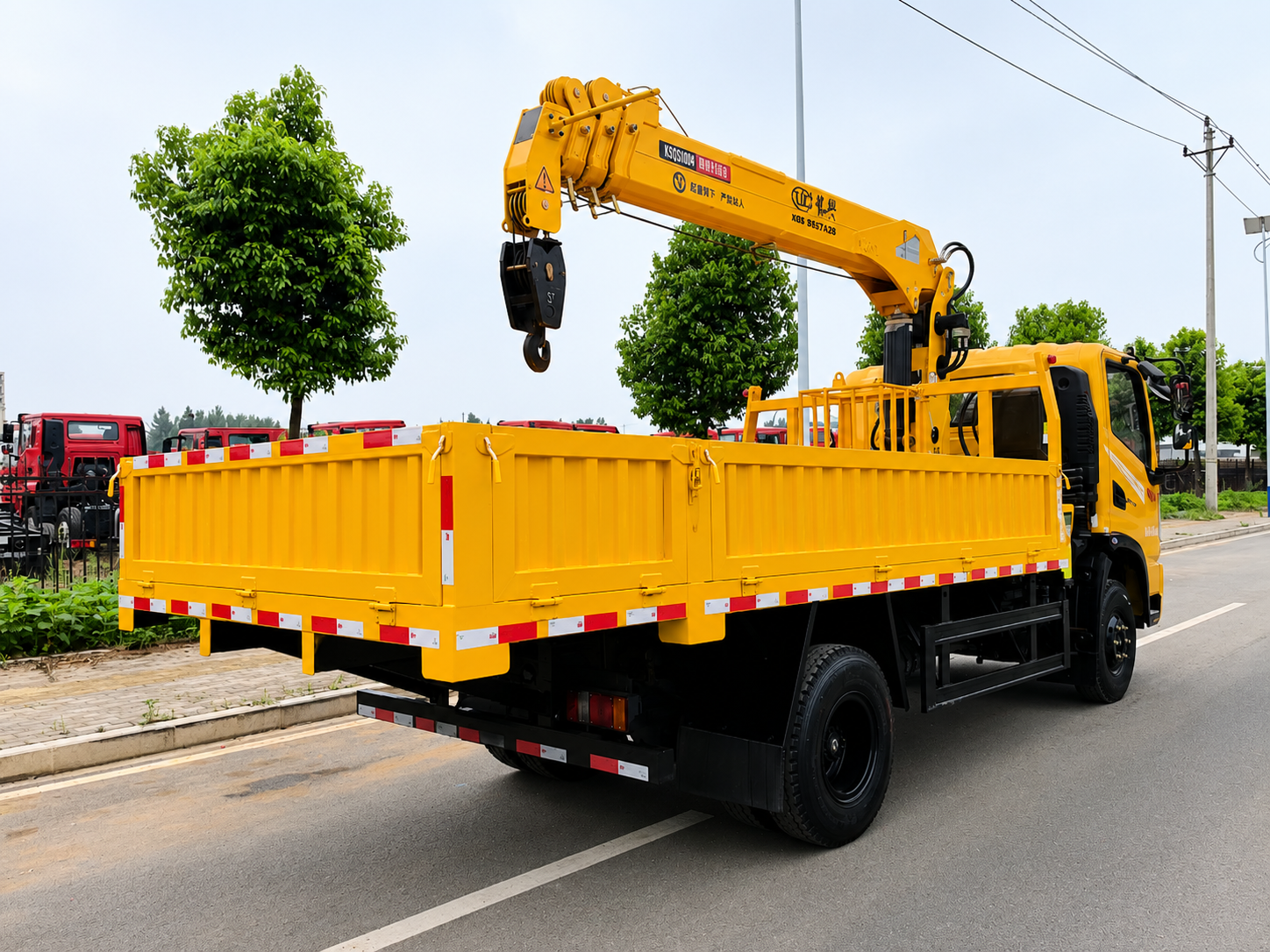 Dongfeng Huashen 5-Ton Truck-Mounted Crane with 4-Section Boom,MY SHOP,Dongfeng Huashen 5-Ton Truck-Mounted Crane with 4-Section Boom