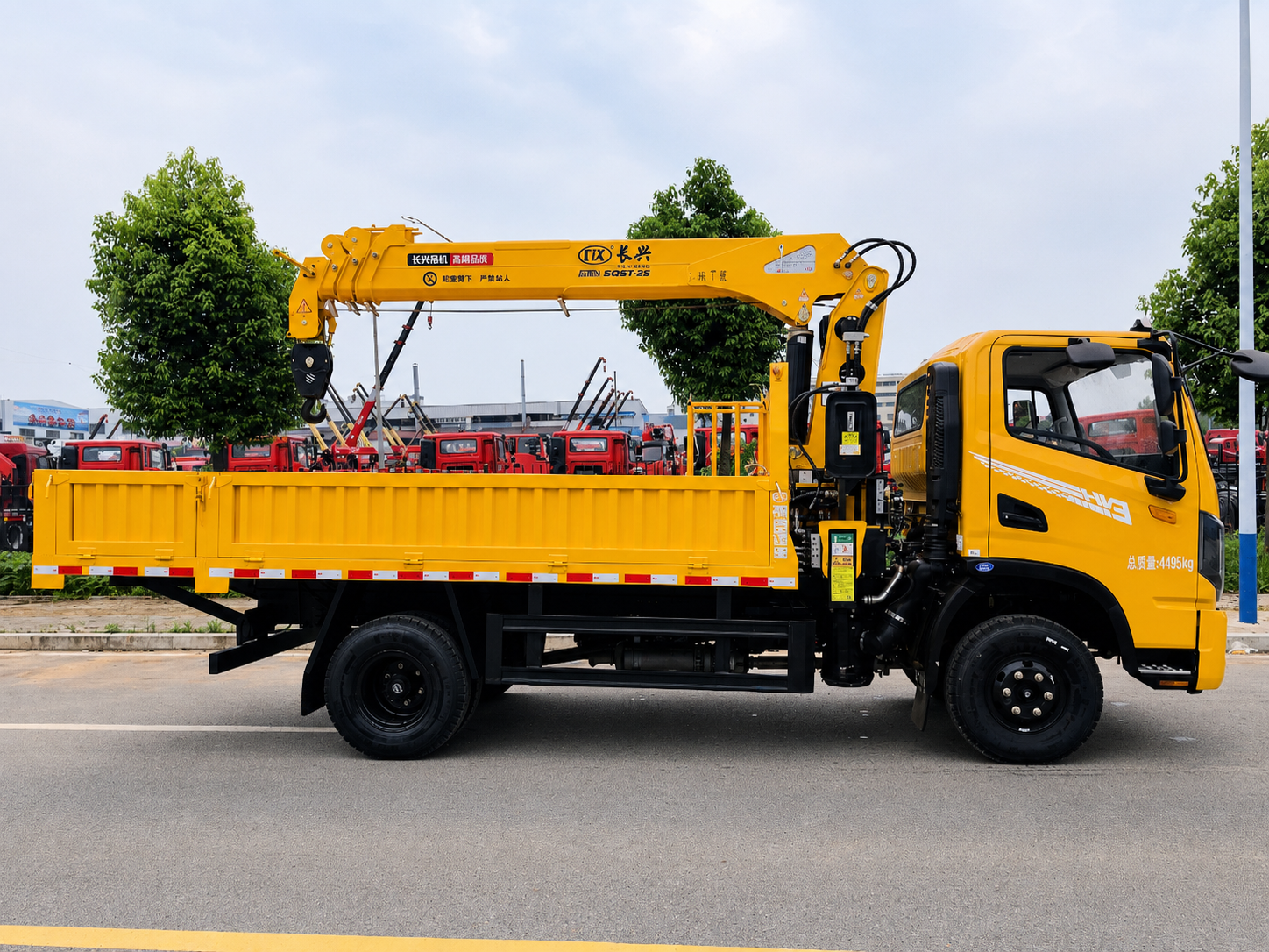 Dongfeng Huashen 5-Ton Truck-Mounted Crane with 4-Section Boom,MY SHOP,Dongfeng Huashen 5-Ton Truck-Mounted Crane with 4-Section Boom