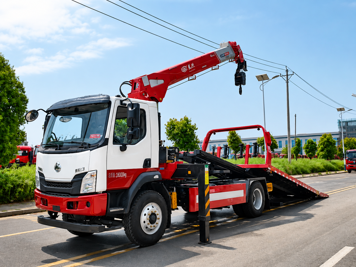 Camion de dépannage et de remorquage Dongfeng Chenglong 8 tonnes avec grue, MA BOUTIQUE, Camion de dépannage et de remorquage Dongfeng Chenglong 8 tonnes avec grue