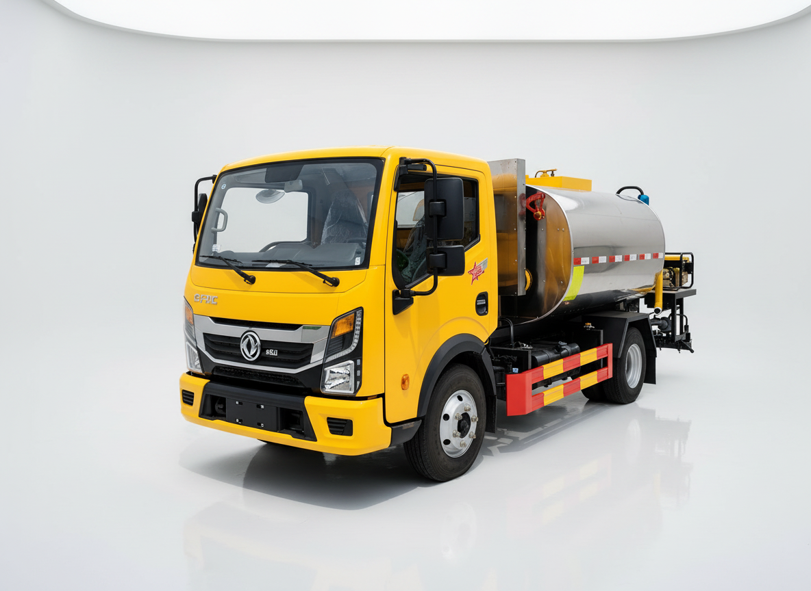 Camion distributeur d'asphalte Dongfeng de 4,3 m³, Suizhou Hongda Automobile Sales Co., Ltd., Camion distributeur d'asphalte Dongfeng de 4,3 m³
